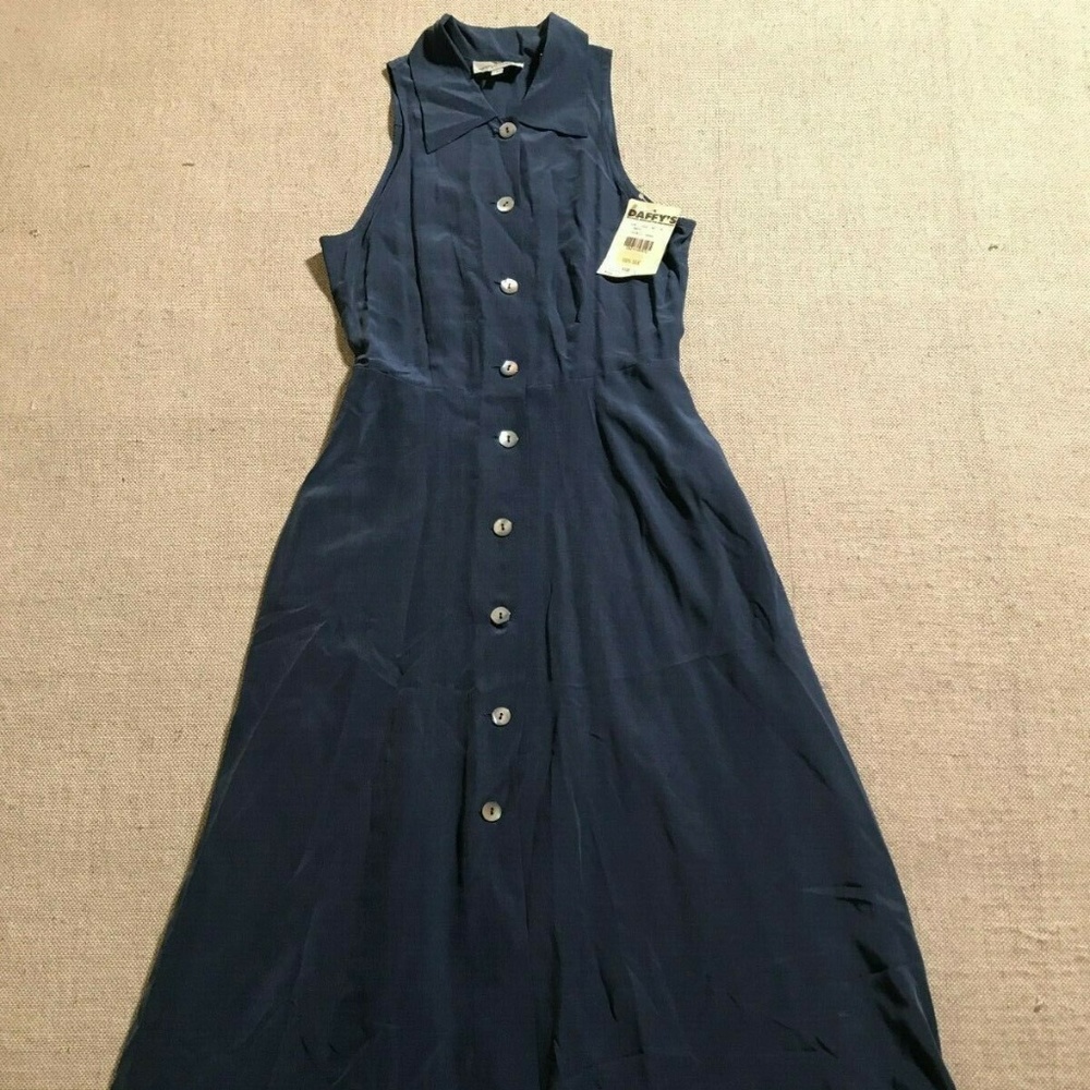 Arnold Zimberg Sleeveless Silk Fit & Flare Dress M